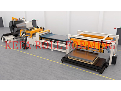 SS HR CR GI simple cheap economic uncoiling cut to length line machine device equipment