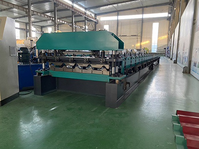 metal tile system making 750 profile trapezoid roof sheet roll forming machine