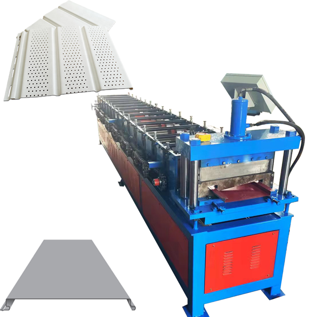 Soffit panel machine